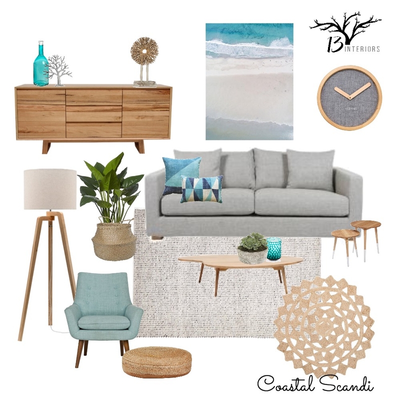 Coastal Scandi Abode Mood Board by 13 Interiors on Style Sourcebook