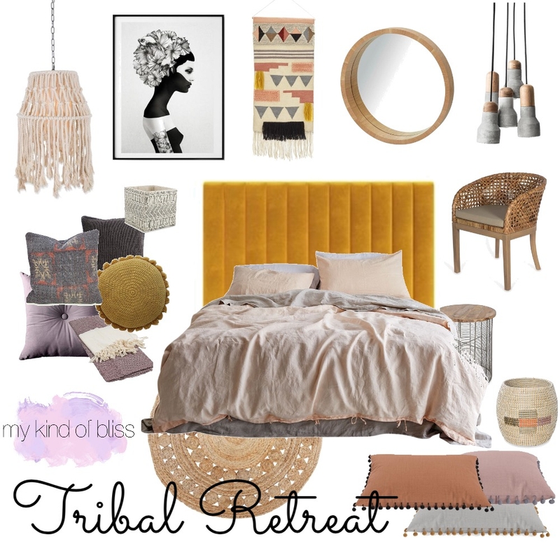 Tribal Retreat Mood Board by My Kind Of Bliss on Style Sourcebook