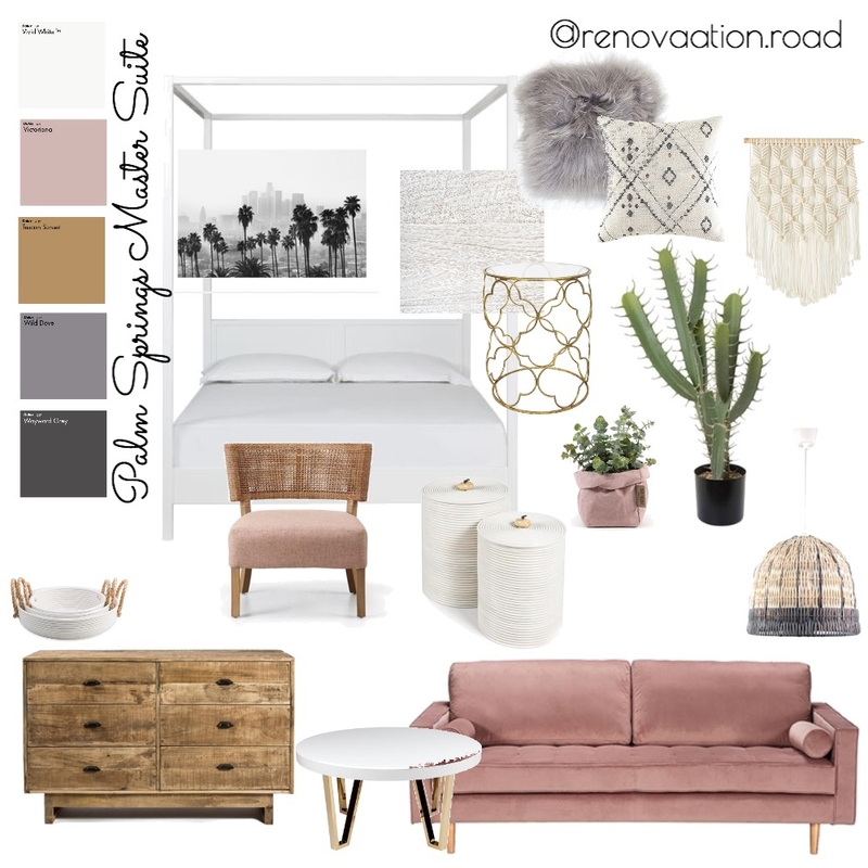 Palm Springs Master Suite Mood Board by Renovation Road on Style Sourcebook