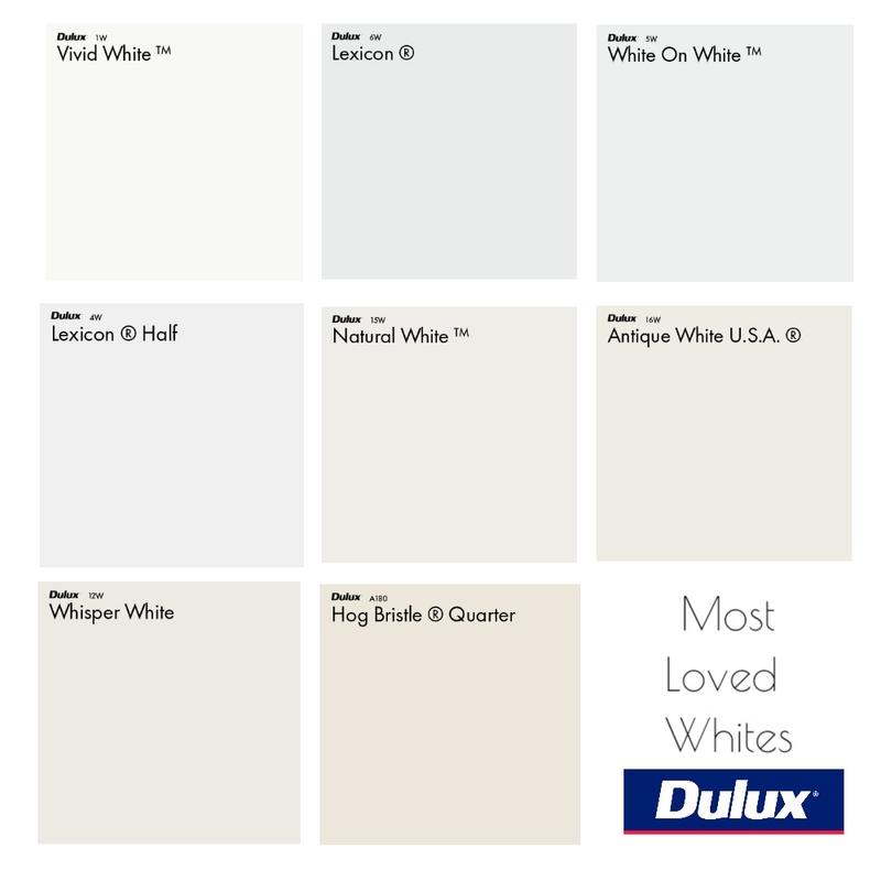 Dulux Most Loved White Colour Palette Mood Board by Dulux Australia on Style Sourcebook