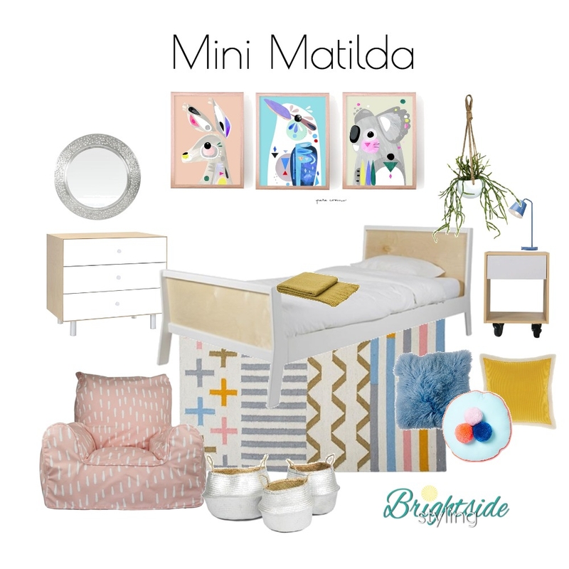 Mini Matilda Mood Board by brightsidestyling on Style Sourcebook