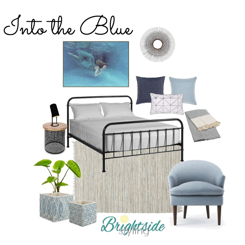 Into the Blue Mood Board by brightsidestyling on Style Sourcebook