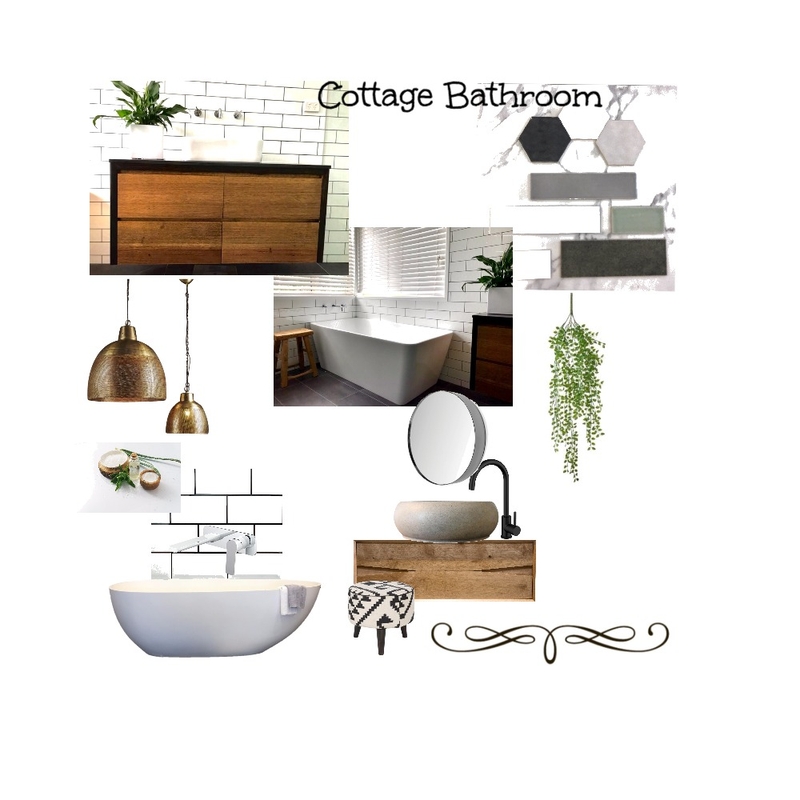 Cottage Bathroom Mood Board by Just In Place on Style Sourcebook