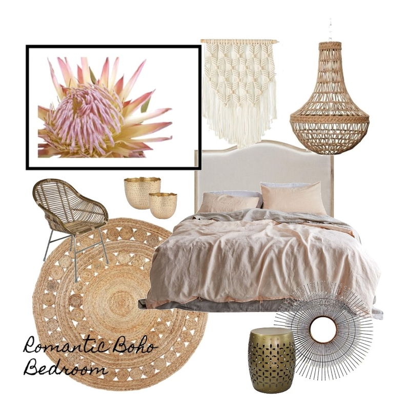 Romantic Boho Bedroom Mood Board by AnnabelFoster on Style Sourcebook