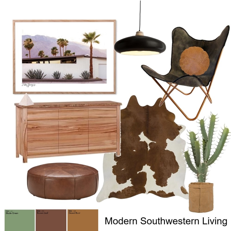 Modern Southwestern Living Mood Board by AnnabelFoster on Style Sourcebook