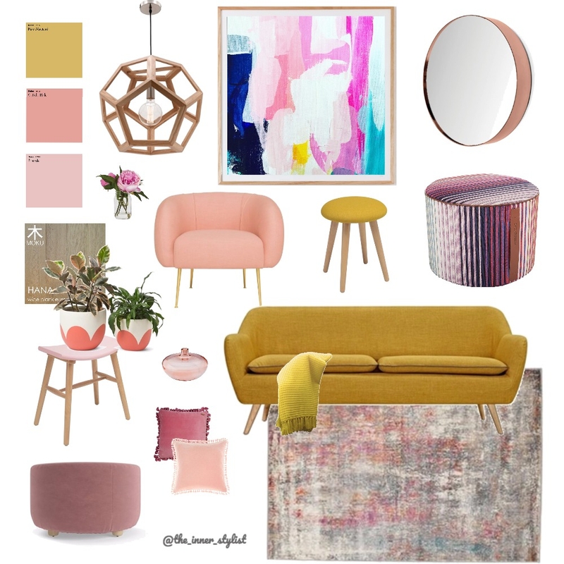 Happy Hues Living Mood Board by Plant some Style on Style Sourcebook
