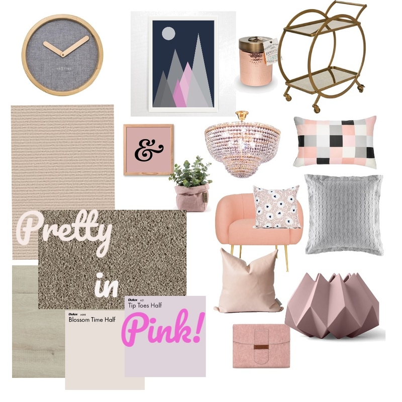 Pretty in Pink Mood Board by ILP on Style Sourcebook