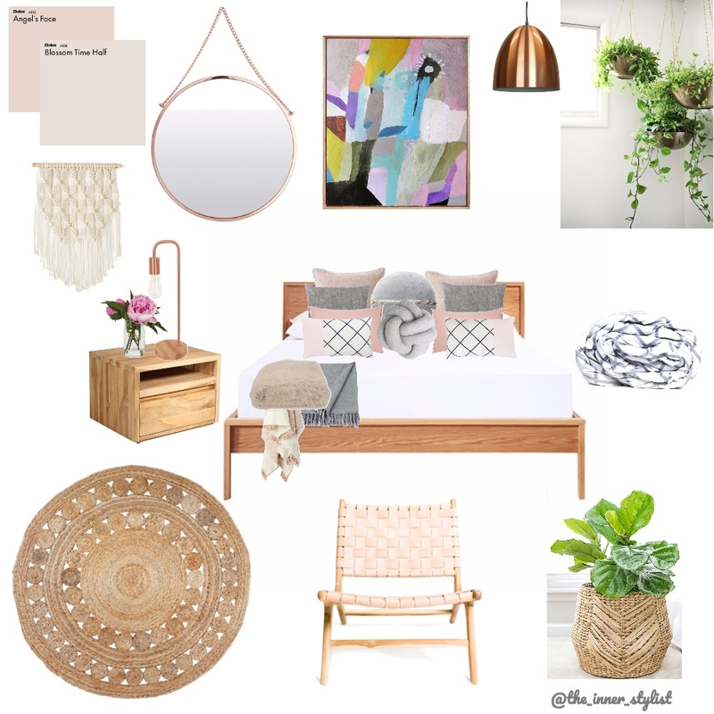 Relaxing Blush Bedroom Mood Board by Plant some Style on Style Sourcebook