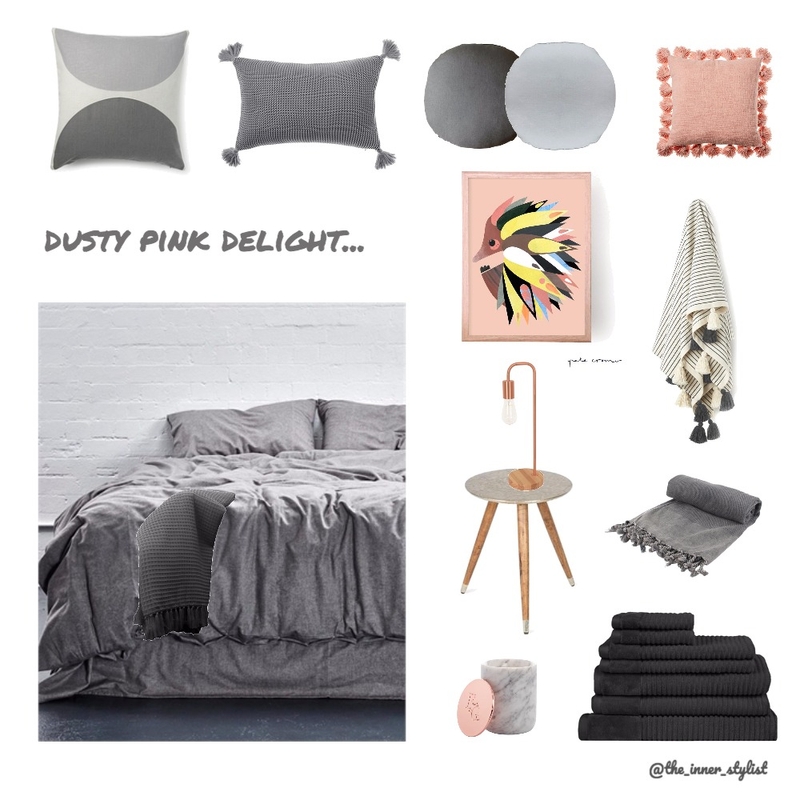 Dusty pink Delight Bedroom Mood Board by Plant some Style on Style Sourcebook