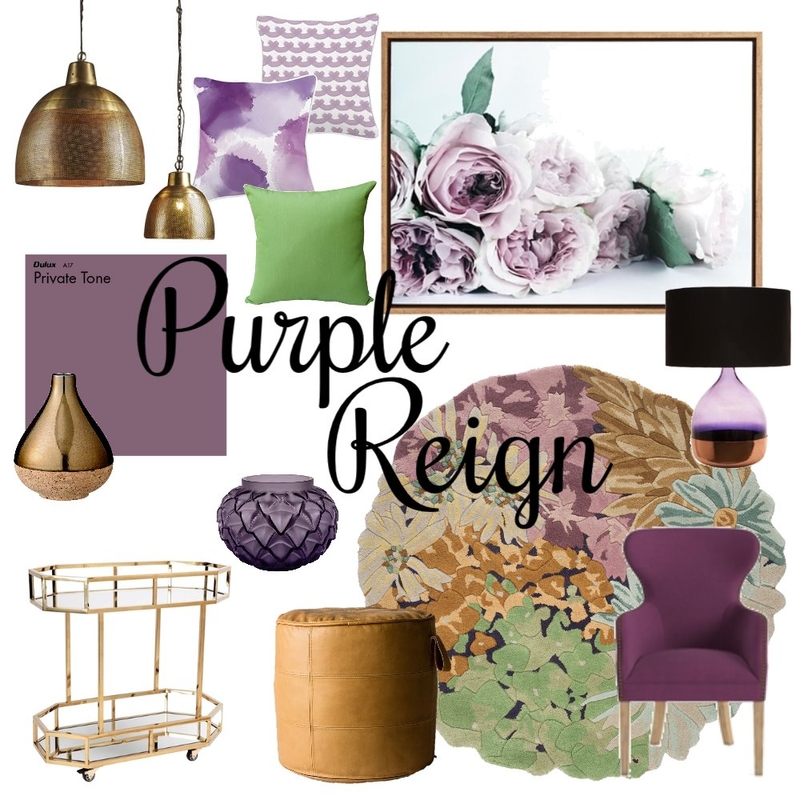 Purple Reign Mood Board by Casa & Co Interiors on Style Sourcebook