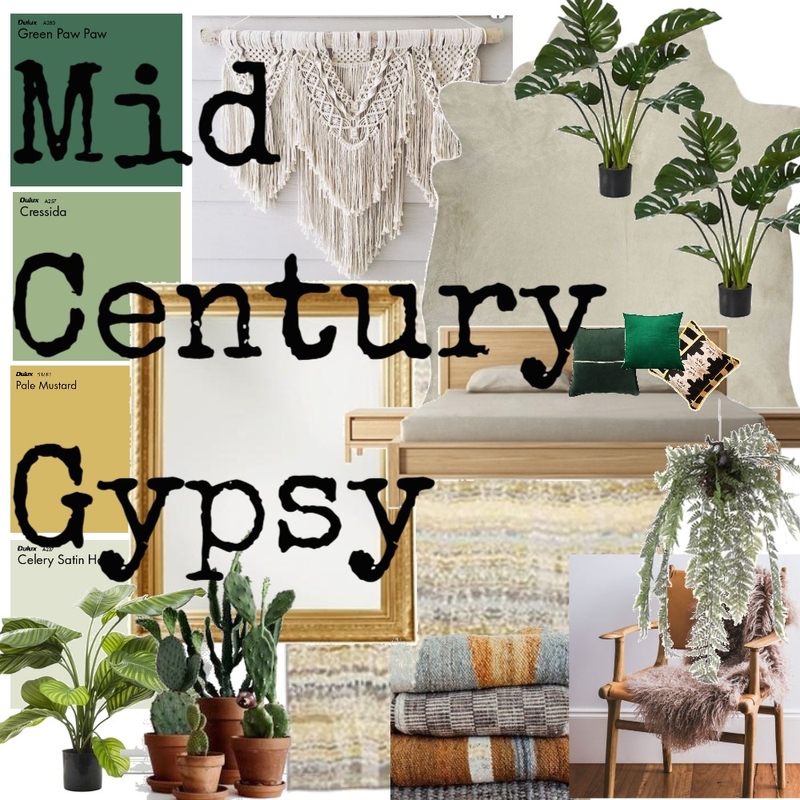 Mid Century Gypsy Mood Board by Petajanedoe on Style Sourcebook