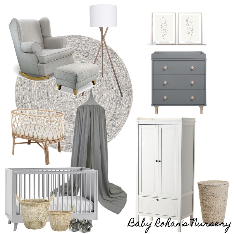 Amies Nursery Mood Board by styletheplayground on Style Sourcebook