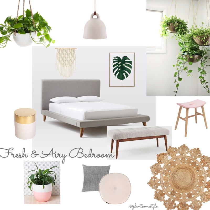 Fresh &amp; Airy Bedroom Mood Board by Plant some Style on Style Sourcebook