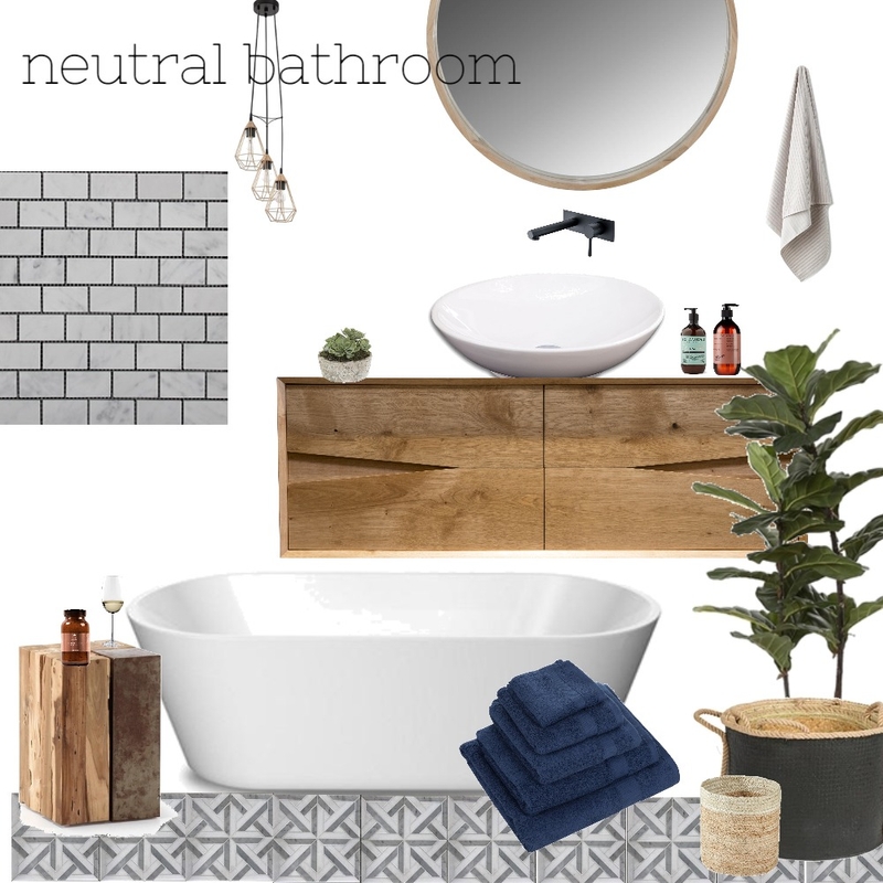 neutral bathroom Mood Board by Chasing Spring on Style Sourcebook