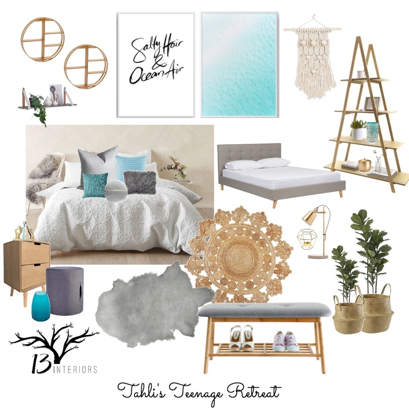 Teenage Girls Bedroom Mood Board by 13 Interiors on Style Sourcebook