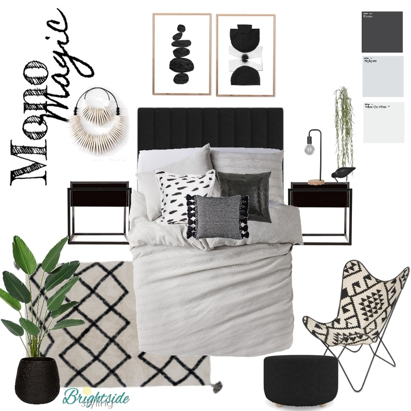 Mono Magic Mood Board by brightsidestyling on Style Sourcebook