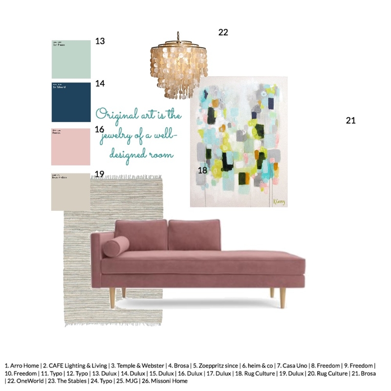 Patience with Pink Sofa Mood Board by KristinCooneyStudio on Style Sourcebook
