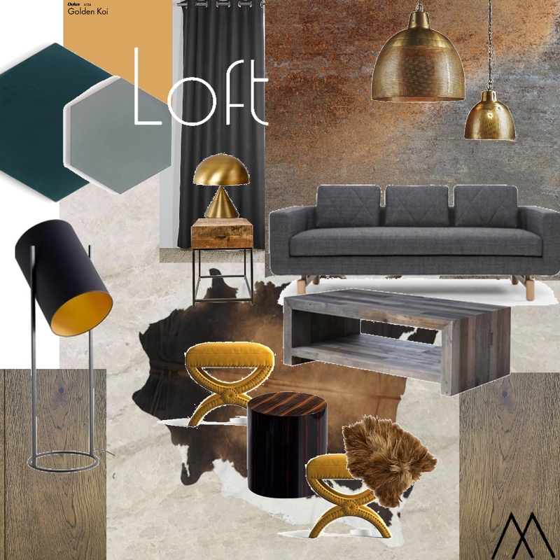 Loft/Livingroom Mood Board by MDRueda on Style Sourcebook