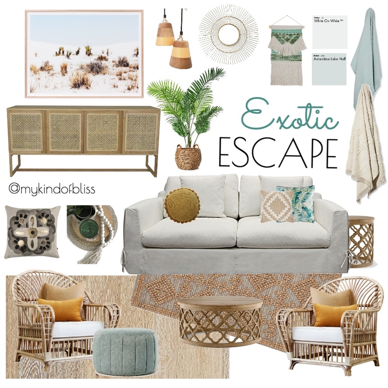 Exotic Escape Mood Board by My Kind Of Bliss on Style Sourcebook