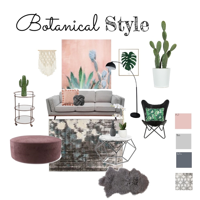 Botanical living Style Mood Board by InStyle Idea on Style Sourcebook