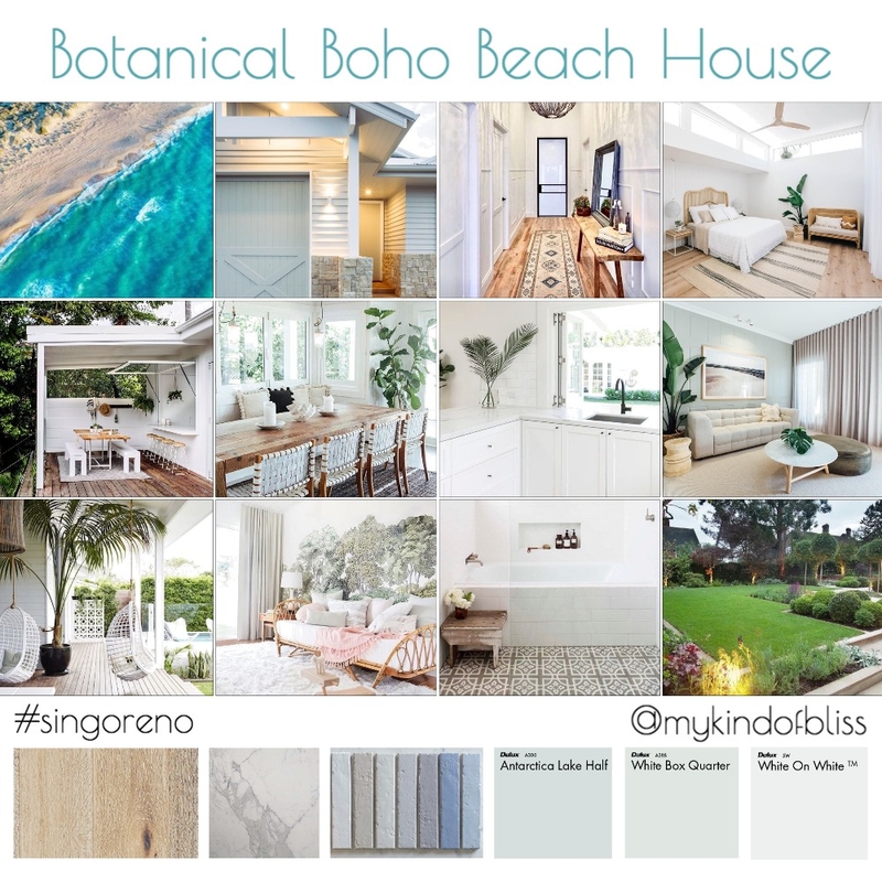 Botanical Boho Beach House Mood Board by My Kind Of Bliss on Style Sourcebook