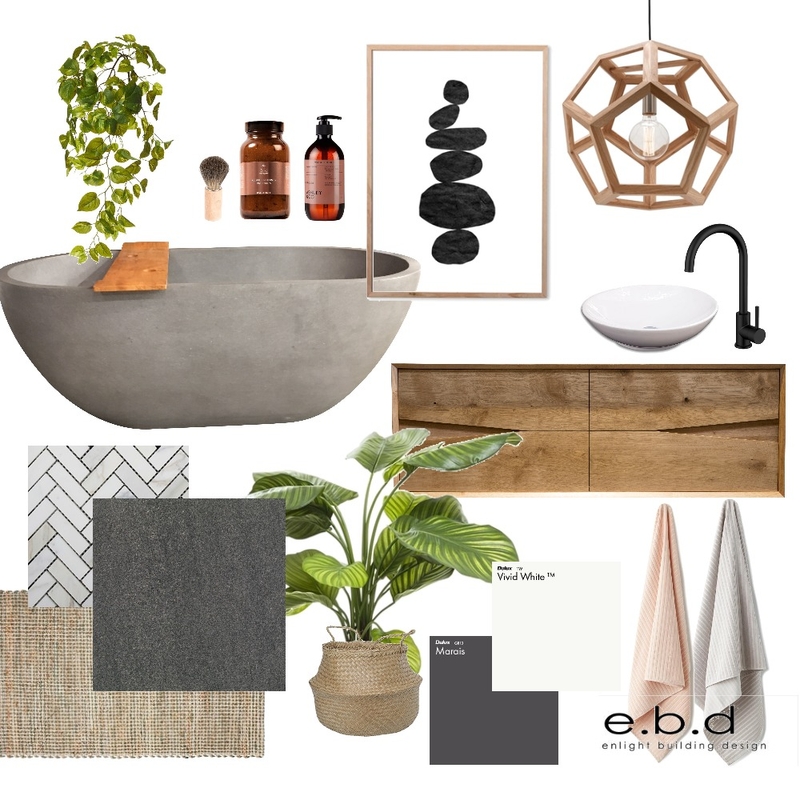Bathroom inspo Mood Board by Enlight Building Design on Style Sourcebook