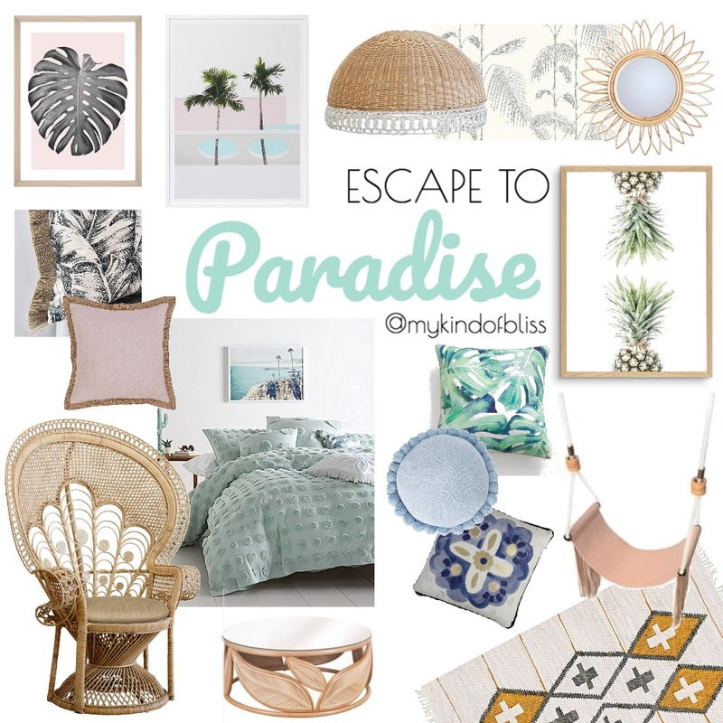 Escape to Paradise Mood Board by My Kind Of Bliss on Style Sourcebook