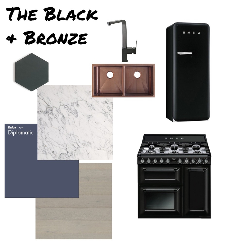 The Black and Bronze Mood Board by AnnieJornan on Style Sourcebook