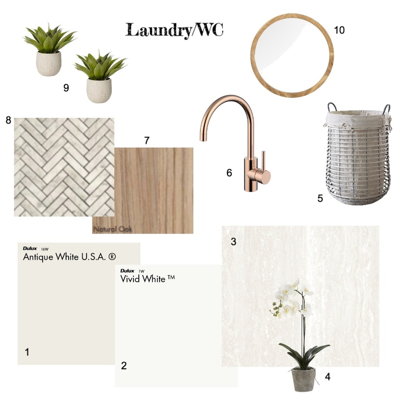 IDI Assignment Module 9 - Laundry/WC Mood Board by Cedar &amp; Snø Interiors on Style Sourcebook