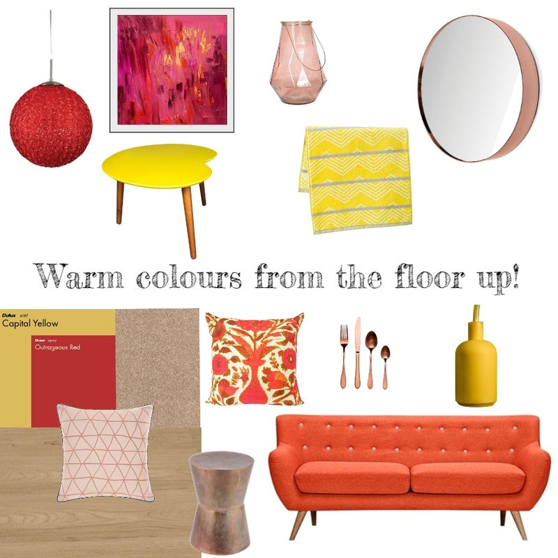 Warm colours from the floor up! Mood Board by Choices Flooring on Style Sourcebook