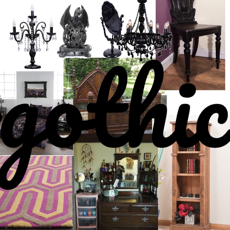 gothic bedroom Mood Board by SEVDA43 on Style Sourcebook