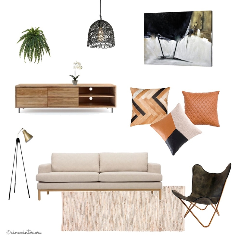 Warm Lounge Mood Board by Amy Louise Interiors on Style Sourcebook
