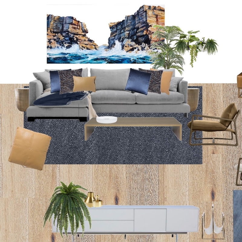 Australian Modern Coastal Living Room Mood Board by kpeacocke on Style Sourcebook