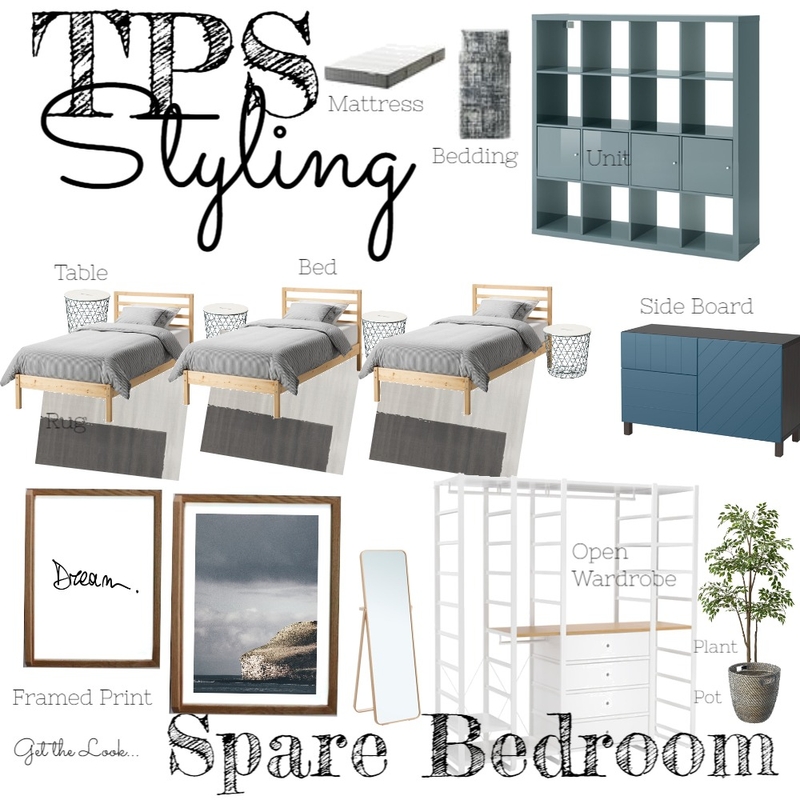 Client Three Proposal Three Spare Bedroom Mood Board by thepropertystyler on Style Sourcebook