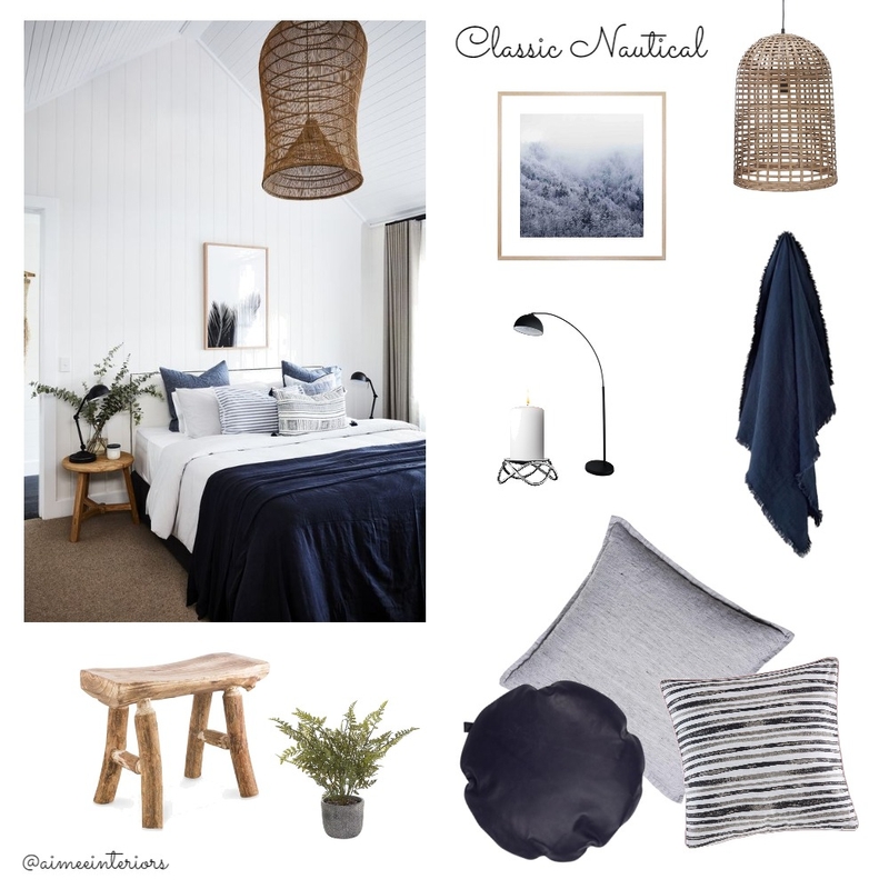Classic Nautical Mood Board by Amy Louise Interiors on Style Sourcebook