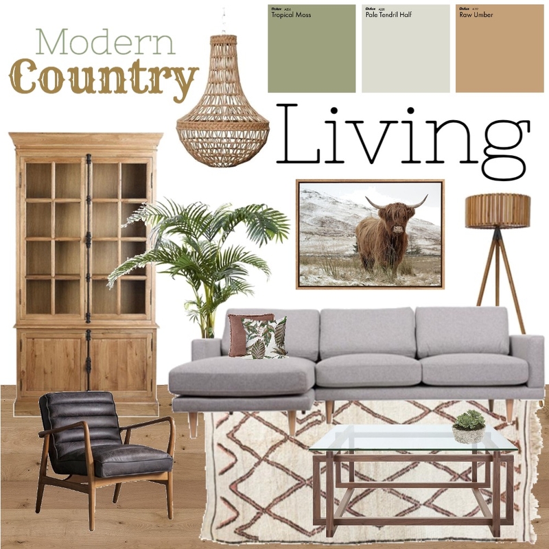 Modern country living Mood Board by heathergill on Style Sourcebook