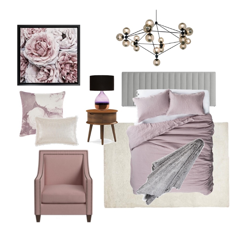 Bedroom Pink Mood Board by skariko on Style Sourcebook