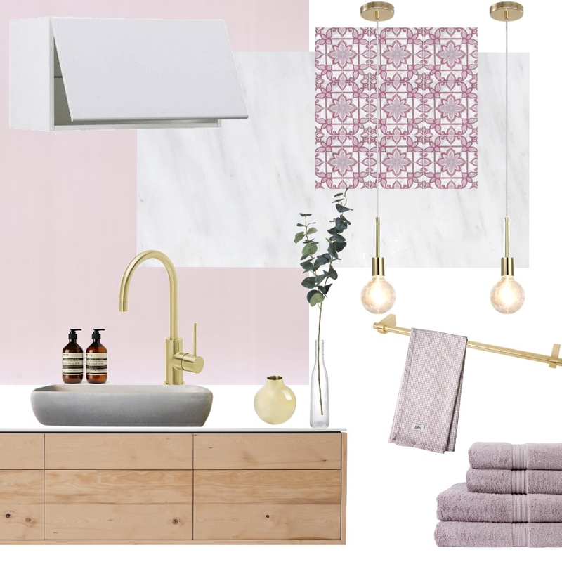 Moroccan Bathroom Blush Mood Board by Seascape Living on Style Sourcebook