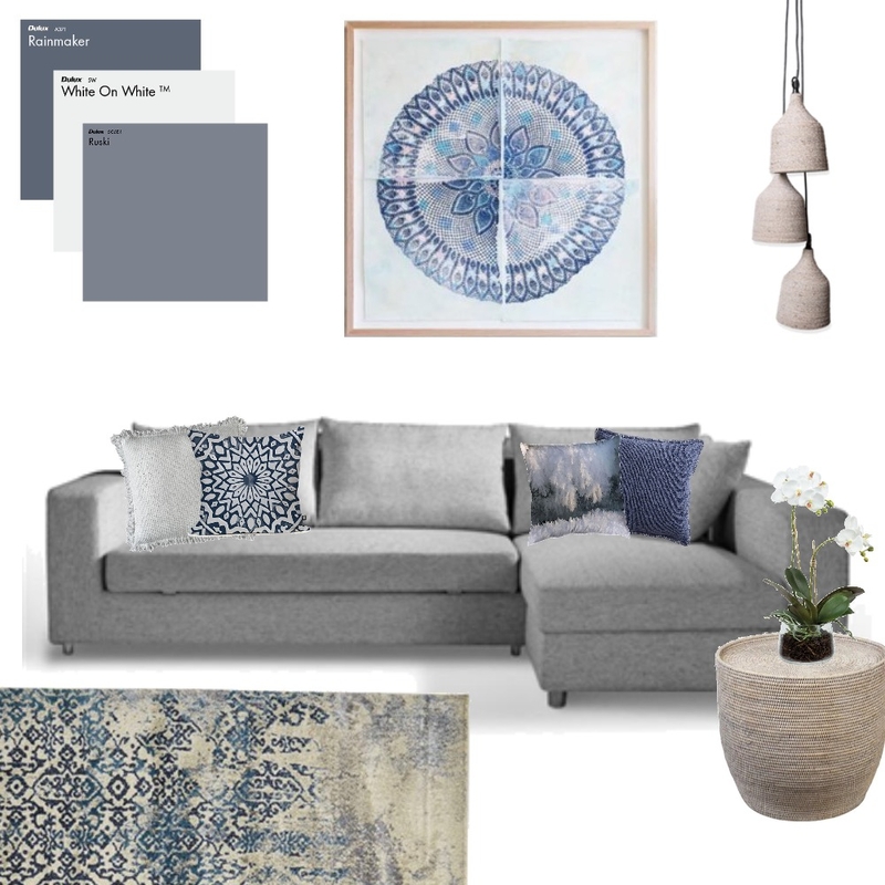 Denim Escape Mood Board by Seascape Living on Style Sourcebook
