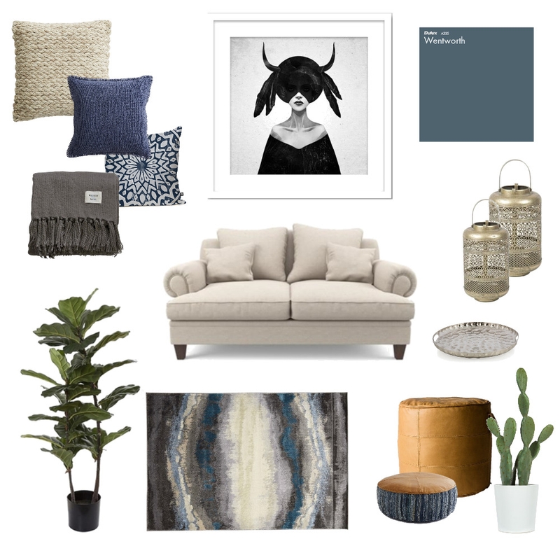 Modern Boho Mood Board by Debbie Dirker on Style Sourcebook