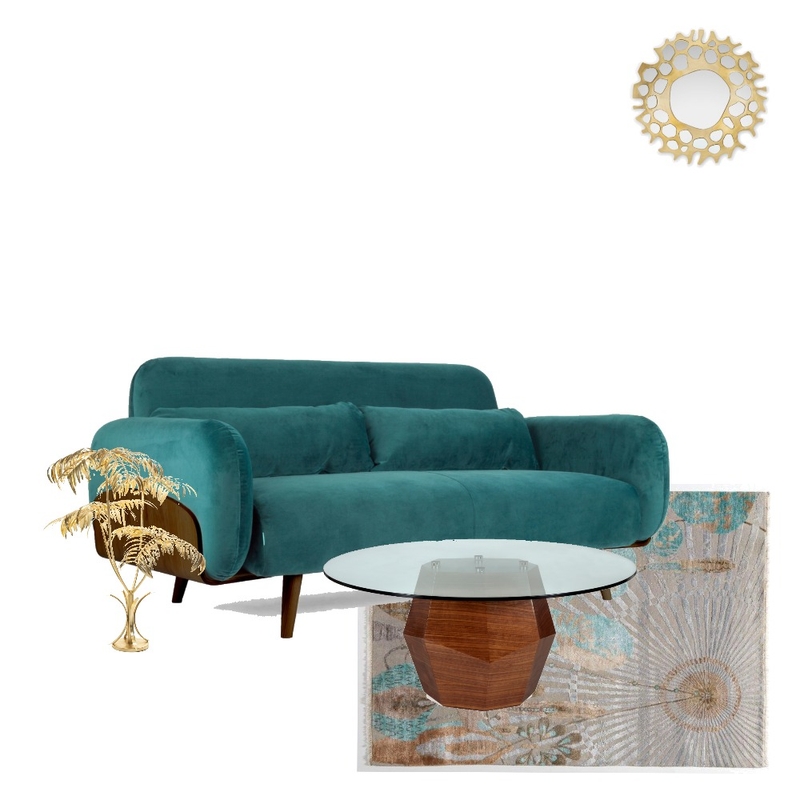 #Teal Gold_1 Mood Board by IDEAng on Style Sourcebook