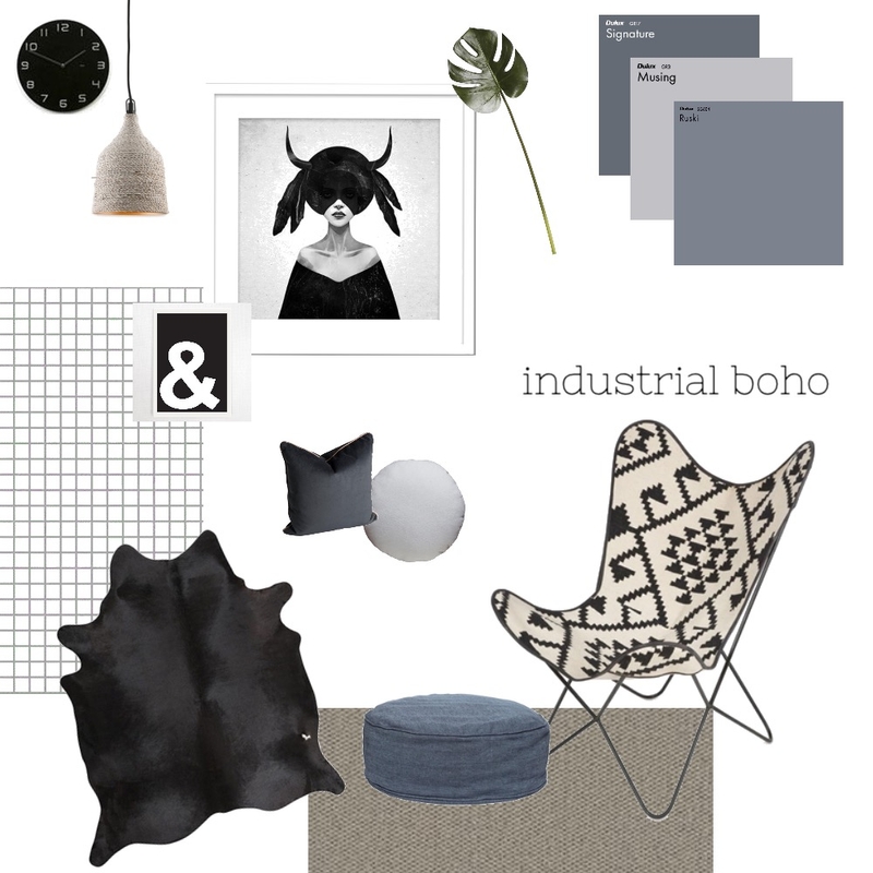 Industrial Boho Mood Board by TheBlushCollective on Style Sourcebook