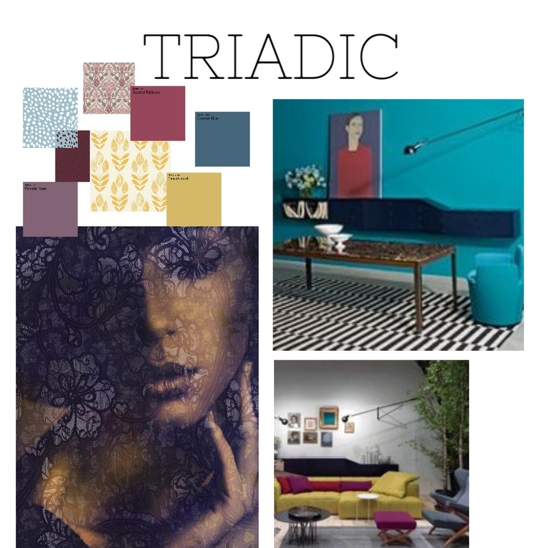 TRIADIC SCHEME Mood Board by Branislava Bursac on Style Sourcebook