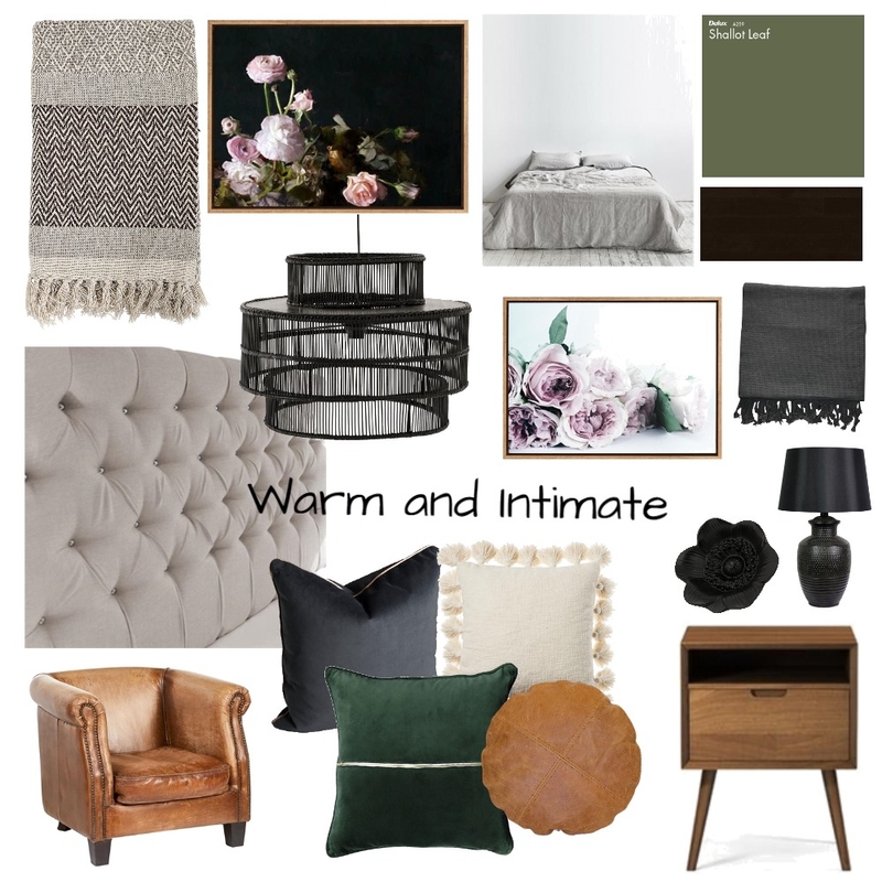 Warm and Intimate Mood Board by oliviabaradat on Style Sourcebook