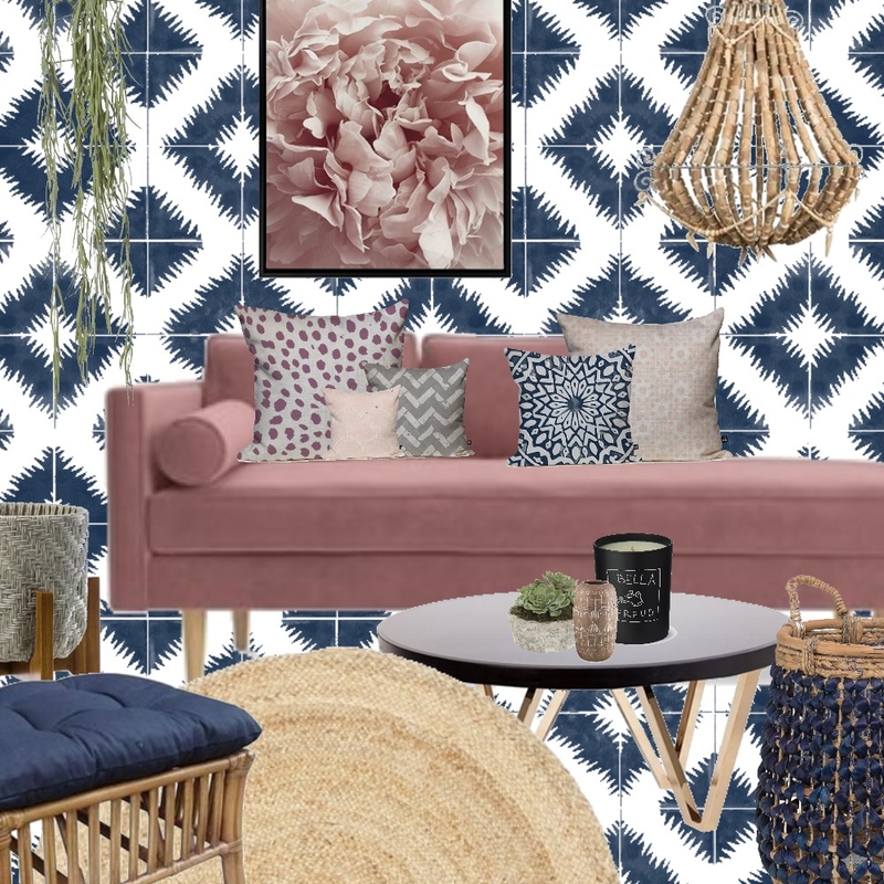 Pink and Blue Mood Board by Grace Garrett on Style Sourcebook