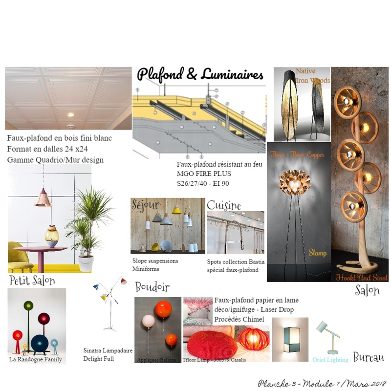 PLANCHE PLAFOND &amp; LUMINAIRES Mood Board by ABARNOUSSI on Style Sourcebook