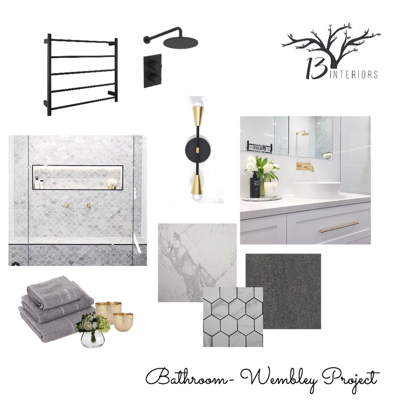 Bathroom – Wembley Project Mood Board by 13 Interiors on Style Sourcebook