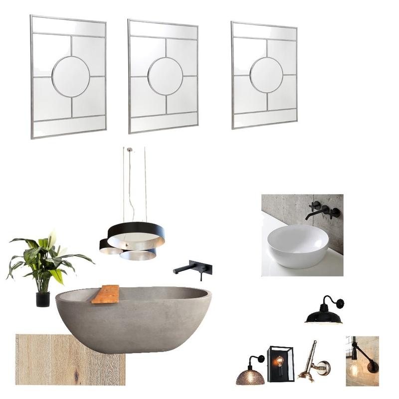 Bathroom - Industrial Mood Board by ablach on Style Sourcebook