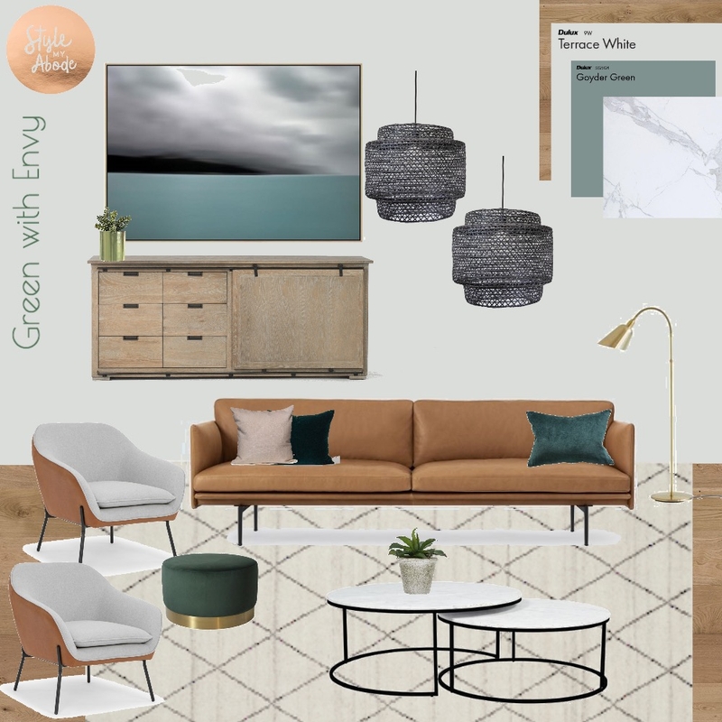 Green with Envy Mood Board by Style My Abode Ltd on Style Sourcebook