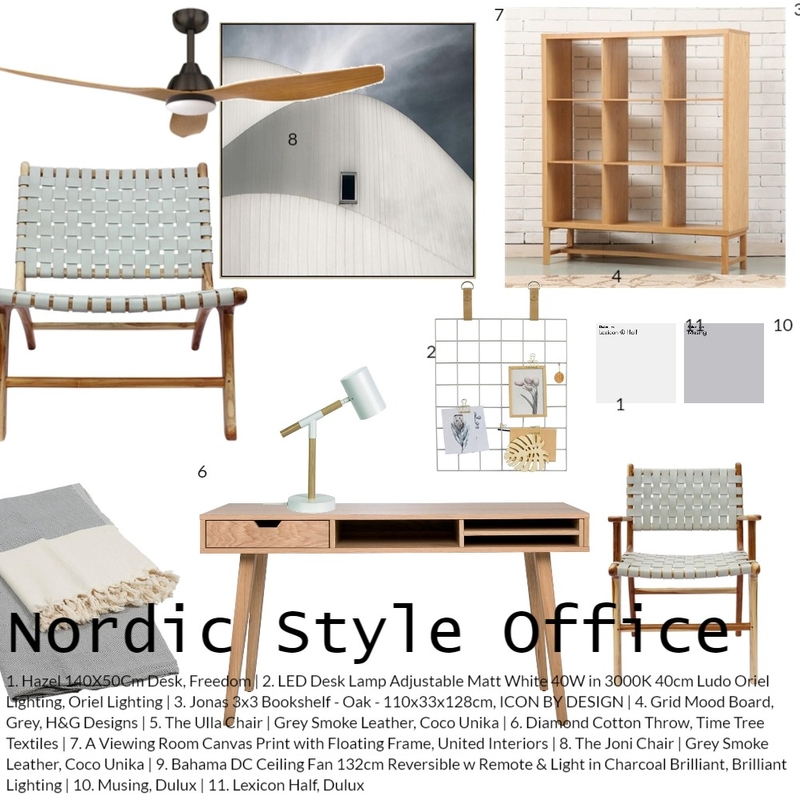 Nordic Style Home Office Mood Board by Coco Unika on Style Sourcebook